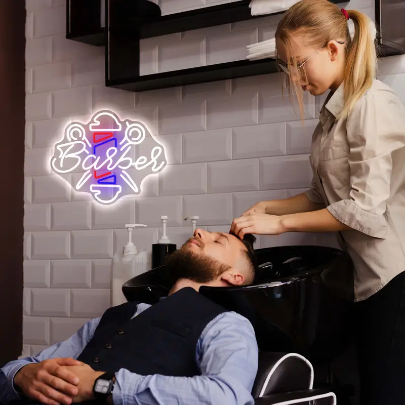 Barber LED Neon Sign Light - Image 2