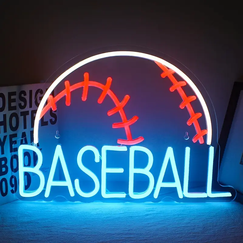 Baseball LED Neon Sign Light