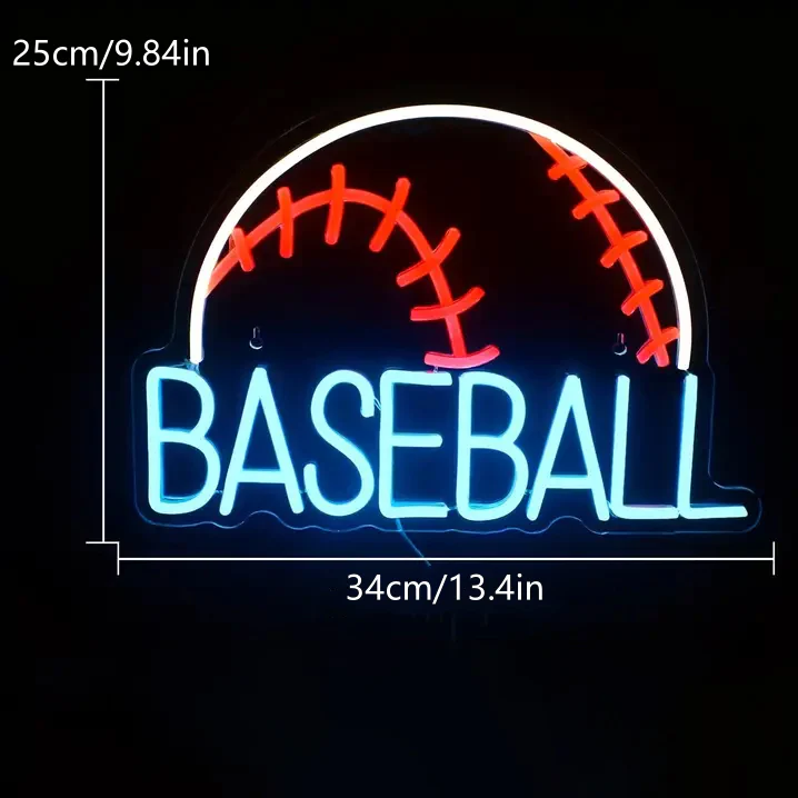 Baseball LED Neon Sign Light - Image 7