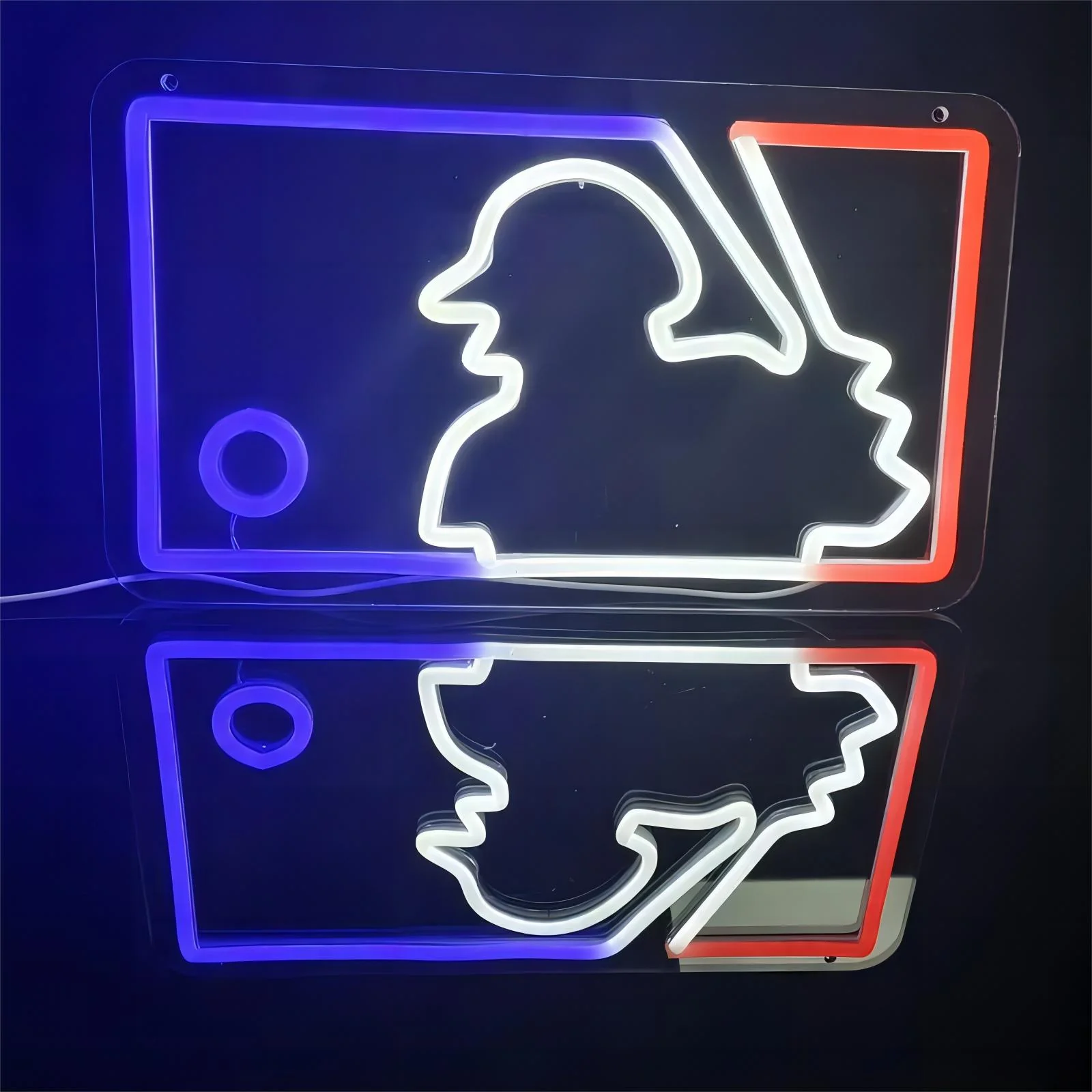 Baseball Man LED Neon Sign Light - Image 2