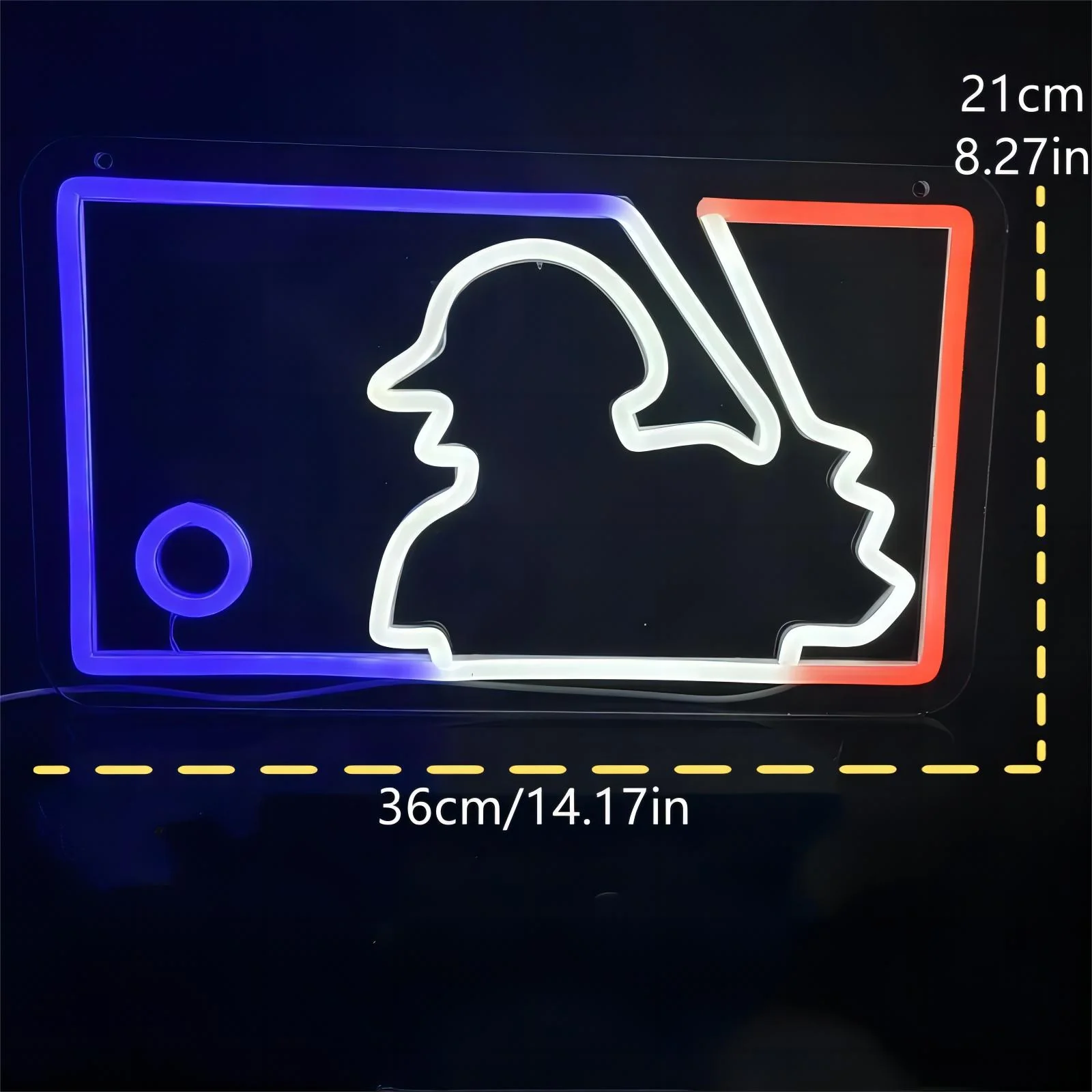 Baseball Man LED Neon Sign Light - Image 5