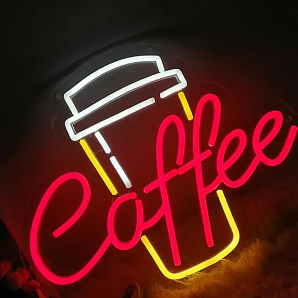 Coffee Cup LED Neon Sign Light - Image 2