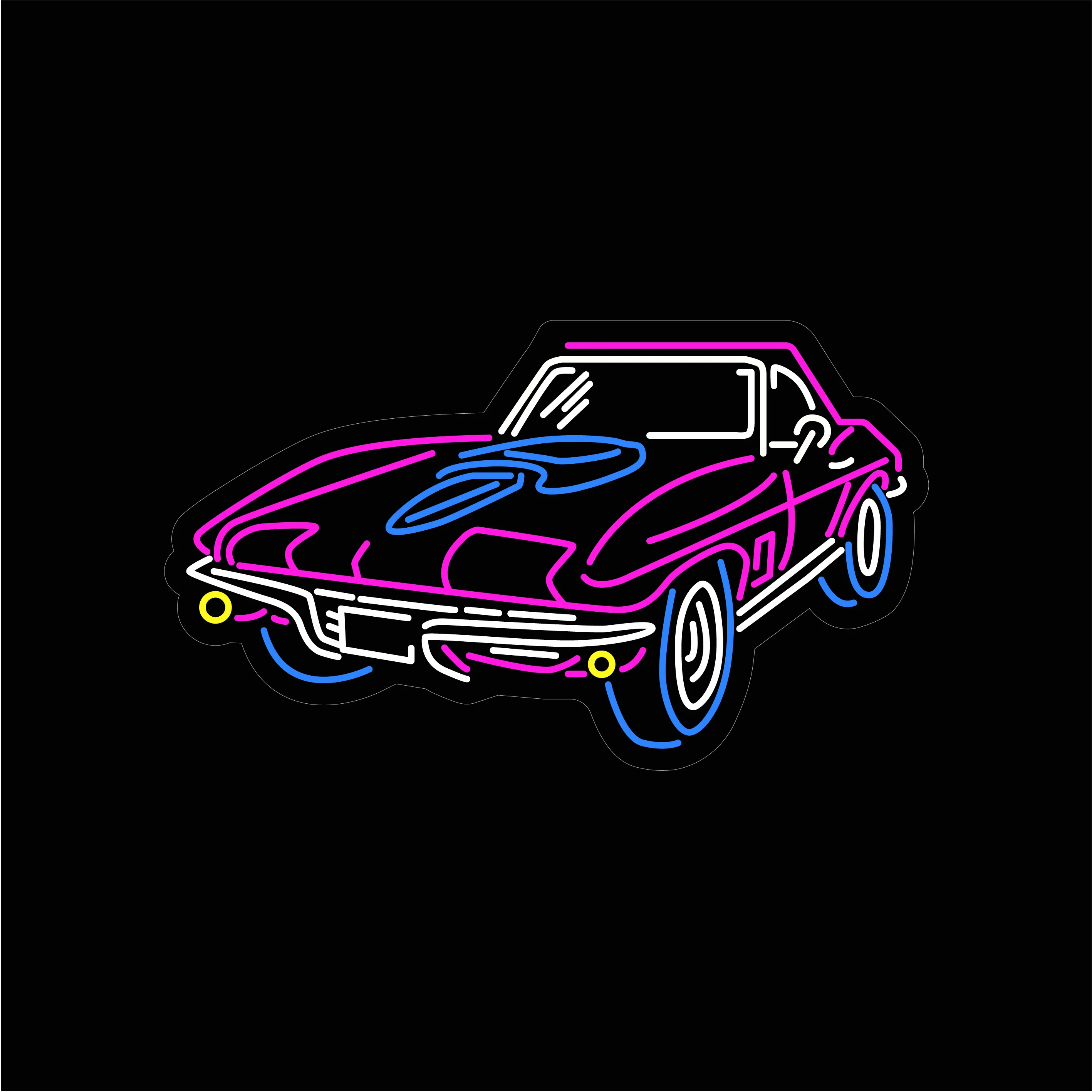Corvette Neon Sign Light - Image 2