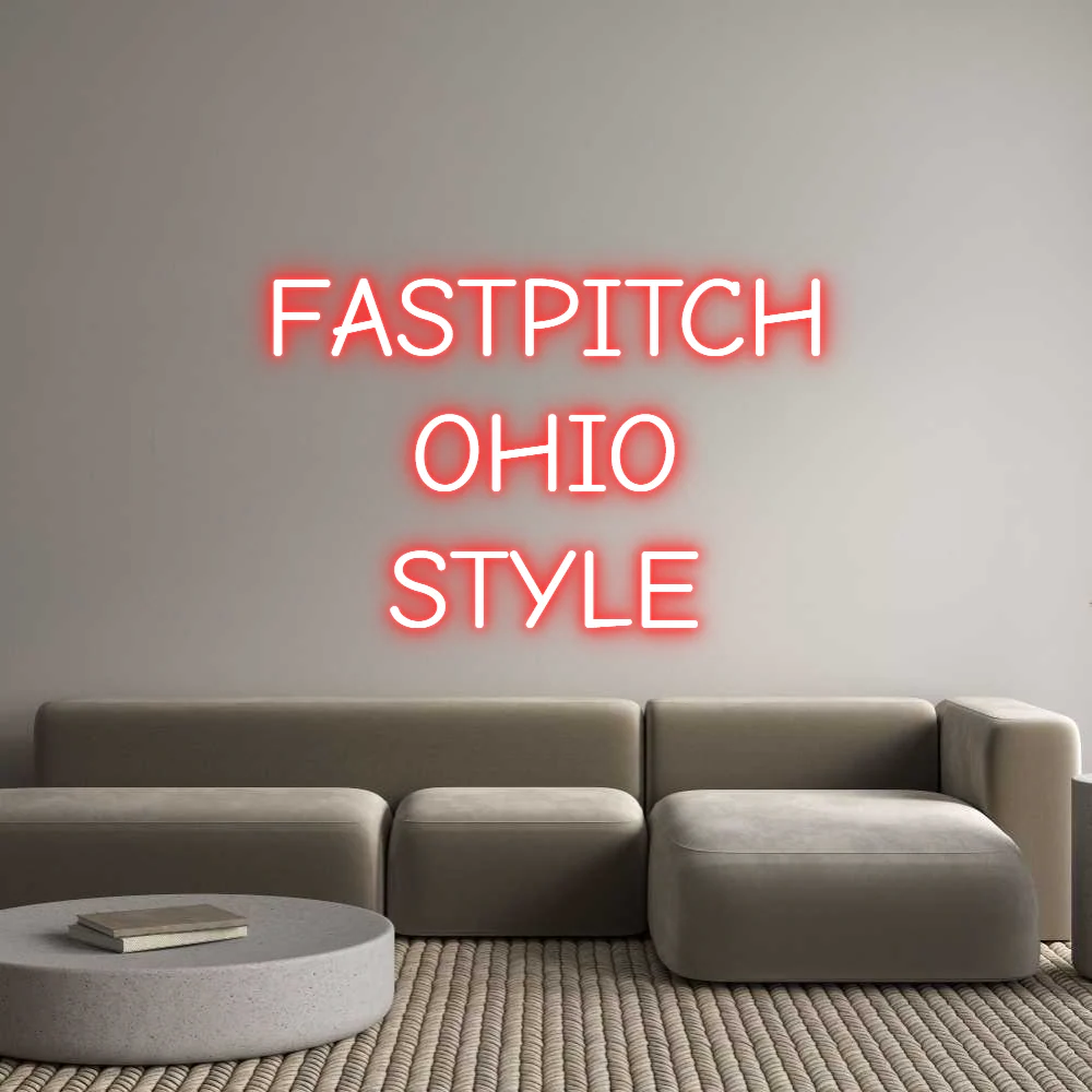 Custom Neon Light FASTPITCH OHIO...