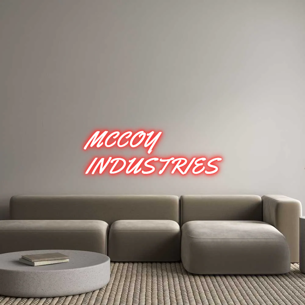 Custom Neon Light MCCOY INDUSTRIE...