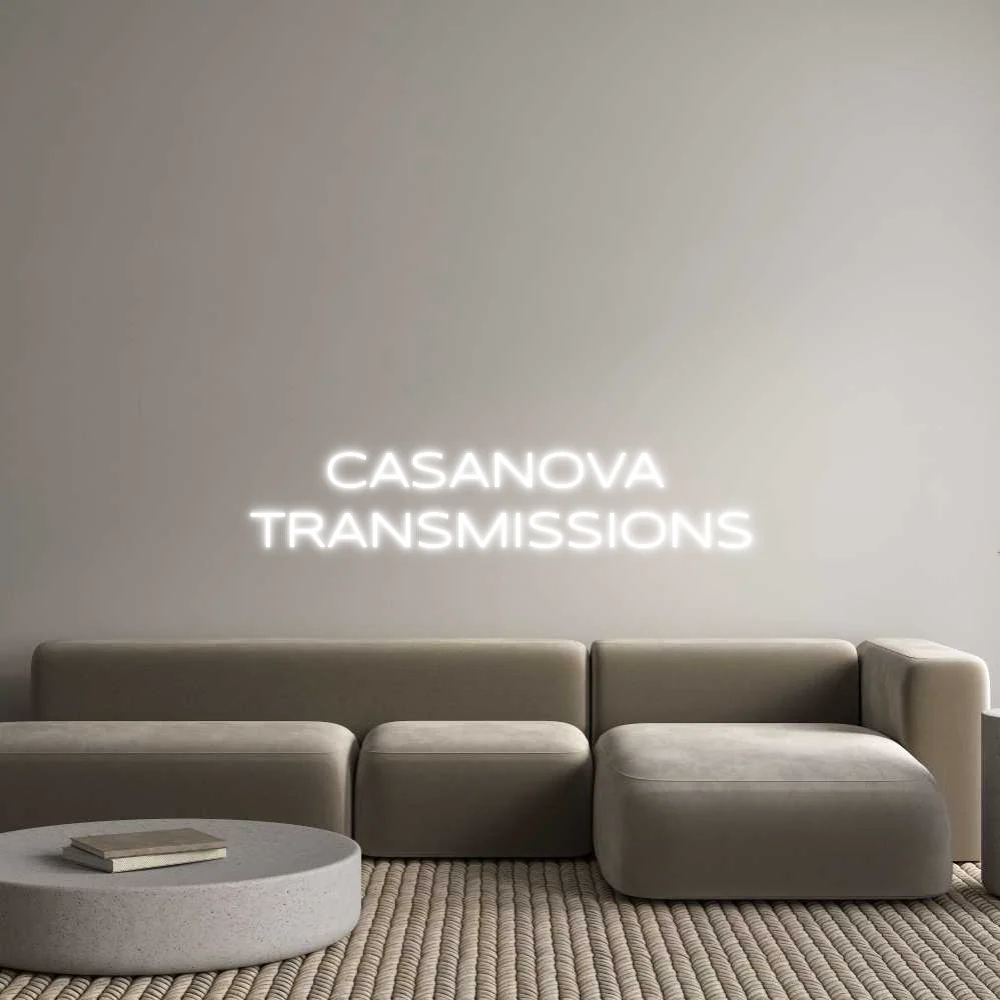 Custom Neon Light CASANOVA TRANSM...