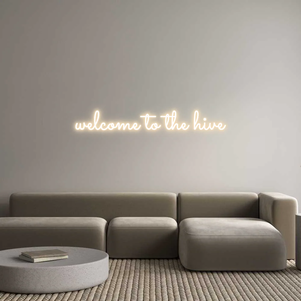 Custom Neon Light welcome to the...