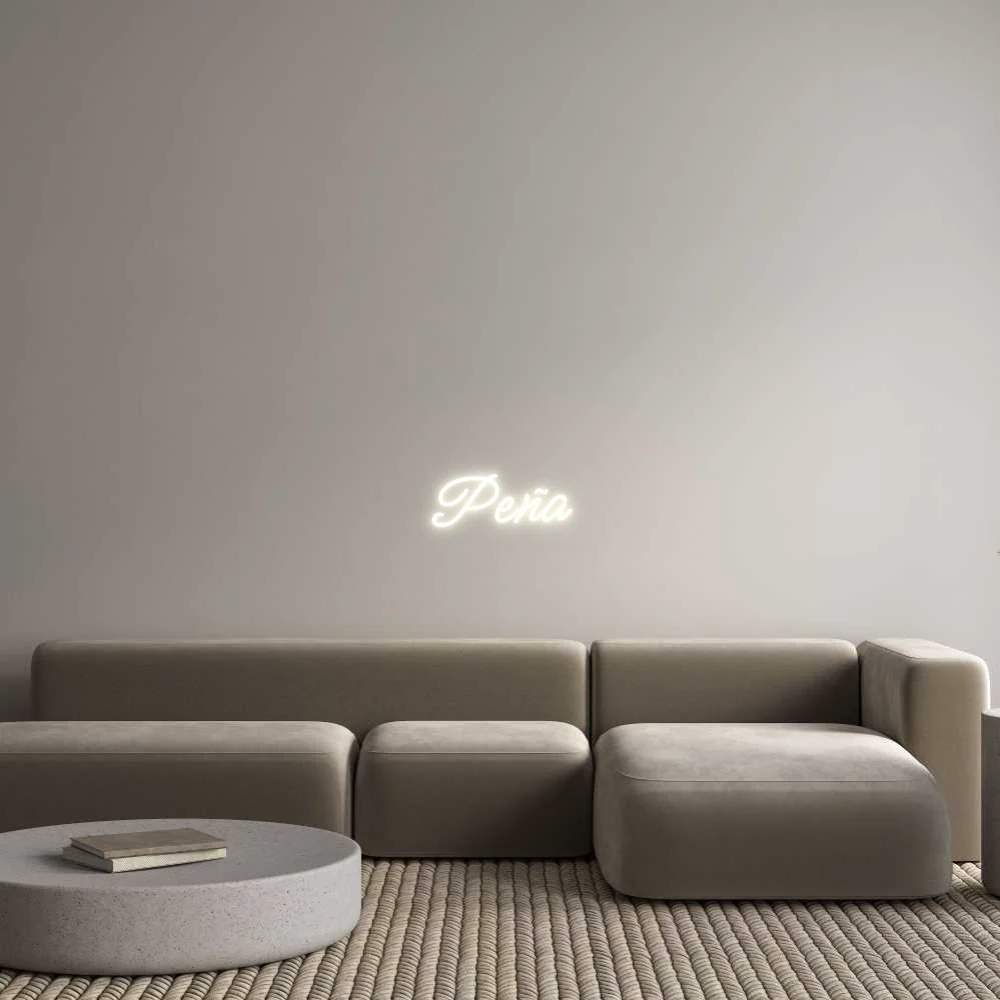 Custom Neon Light Peña