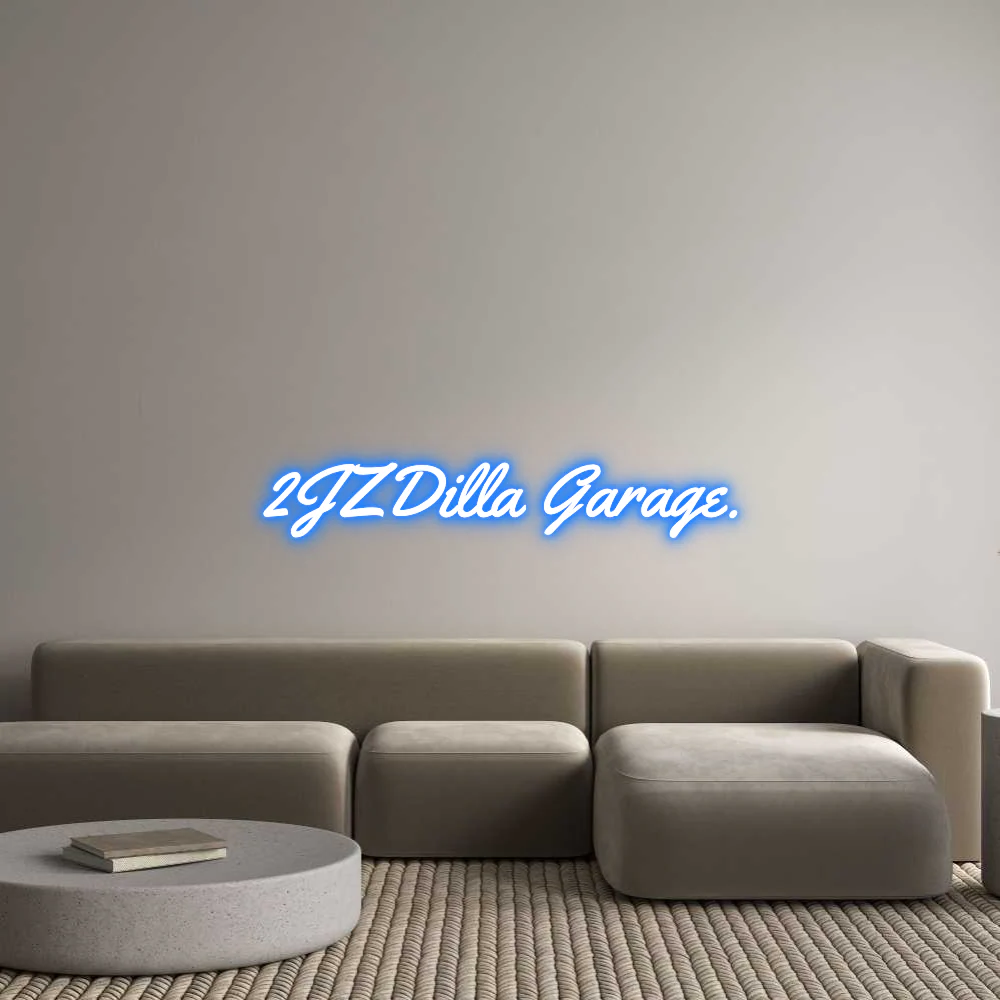 Custom Neon Light 2JZDilla Garage...