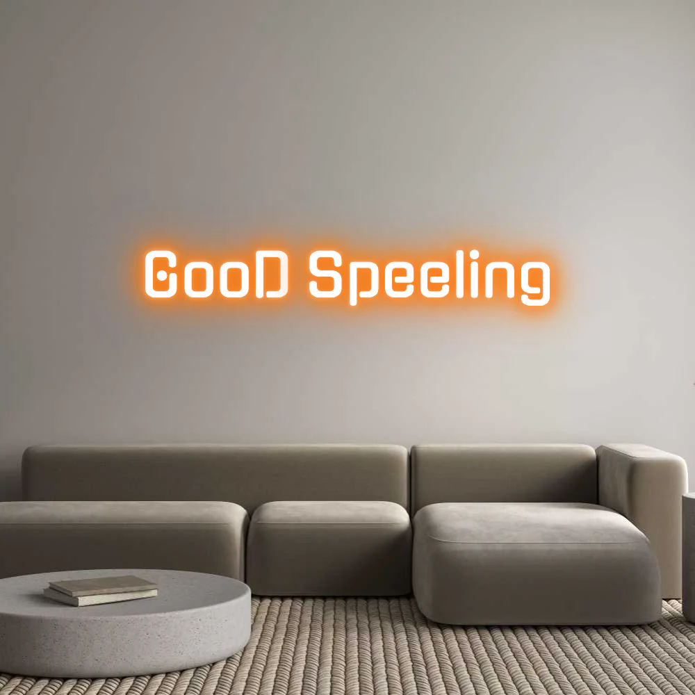 Custom Neon Light GooD Speeling