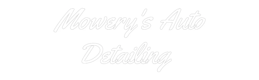 Custom Neon Light Mowery's Auto... - Image 2