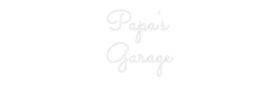 Custom Neon Light Papa's
Garage - Image 2