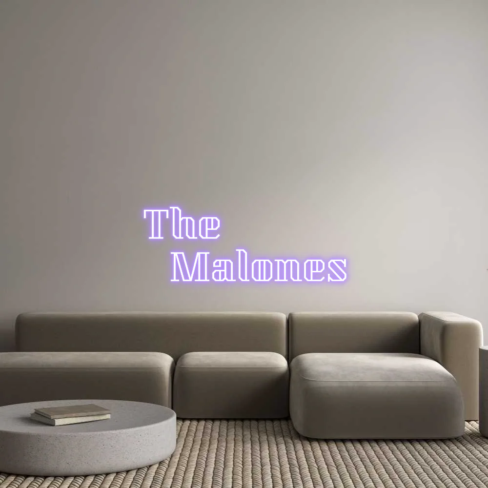 Custom Neon Light The Malones