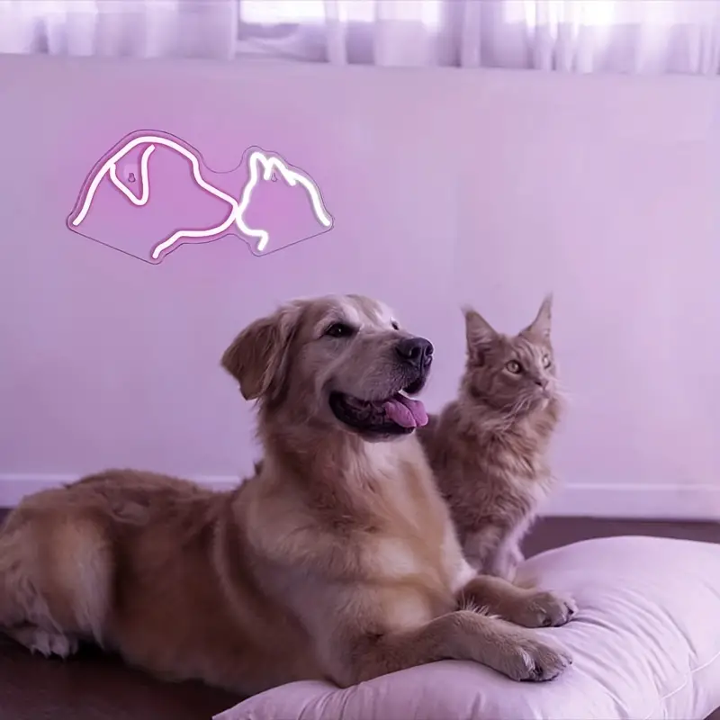 Dog and Cat LED Neon Sign Light - Image 2