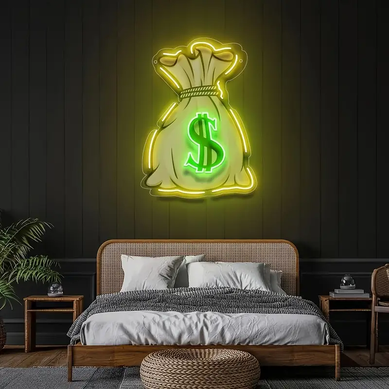 Dollar Money Bag Neon Sign Light - Image 5