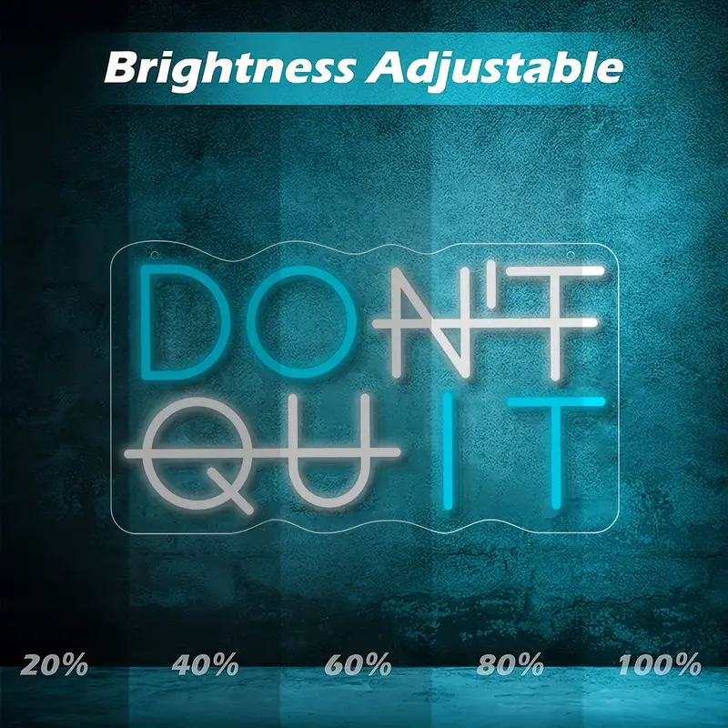Don't Quit LED Neon Sign Light - Image 8