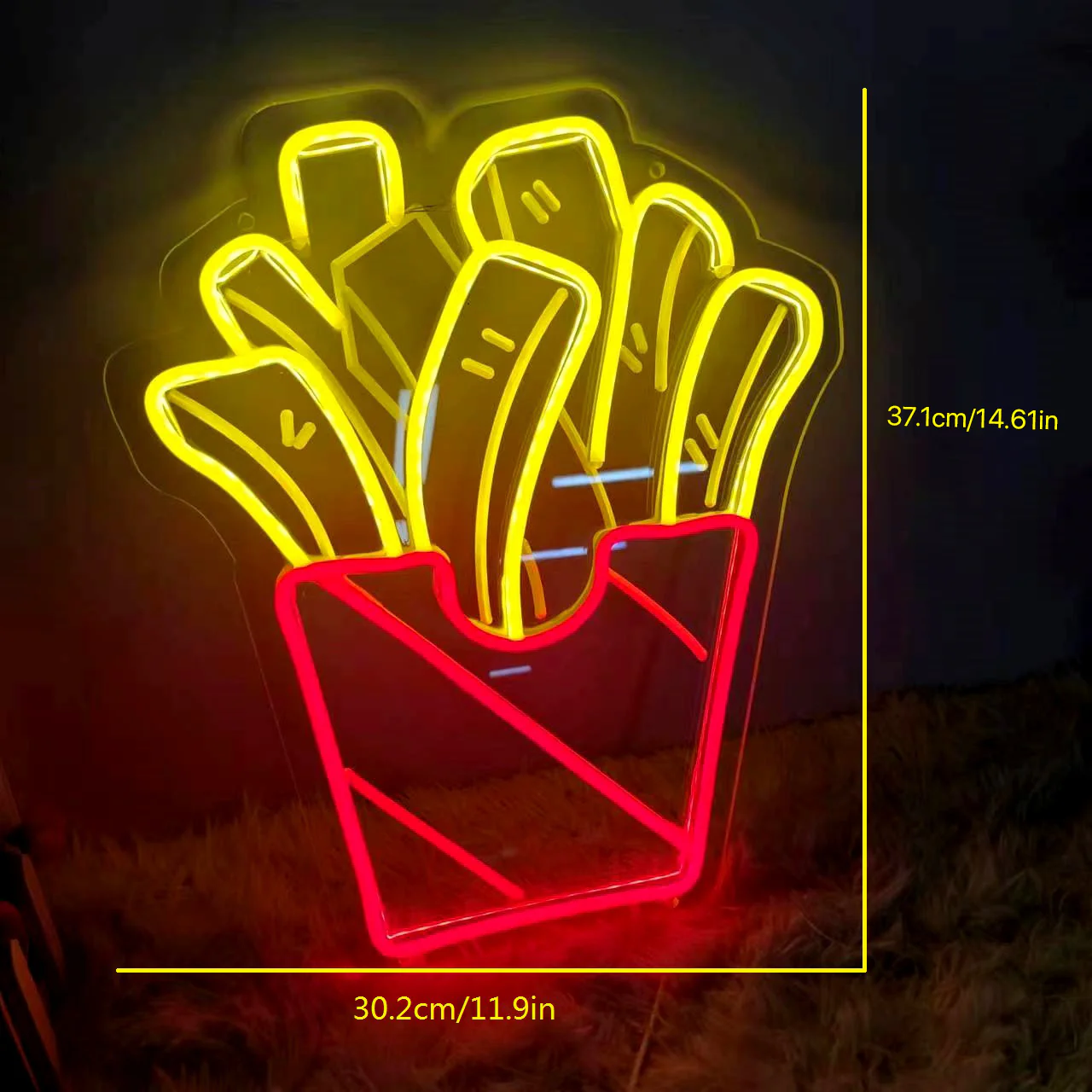 French Fries LED Neon Sign Light - Image 4