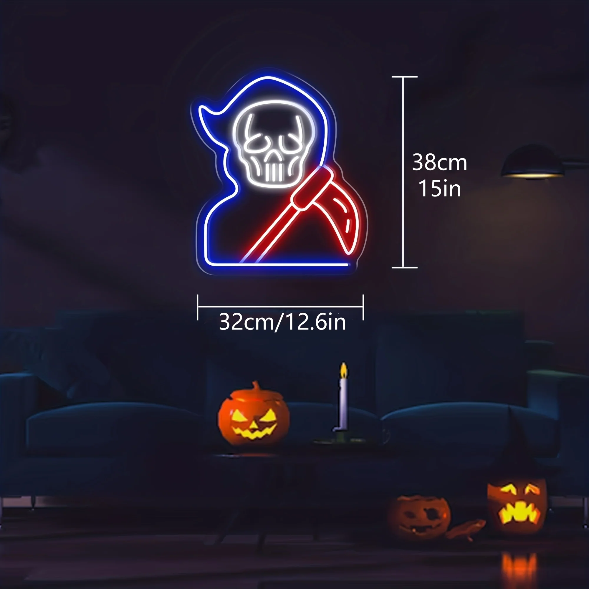 Grim LED Neon Sign Light - Image 3