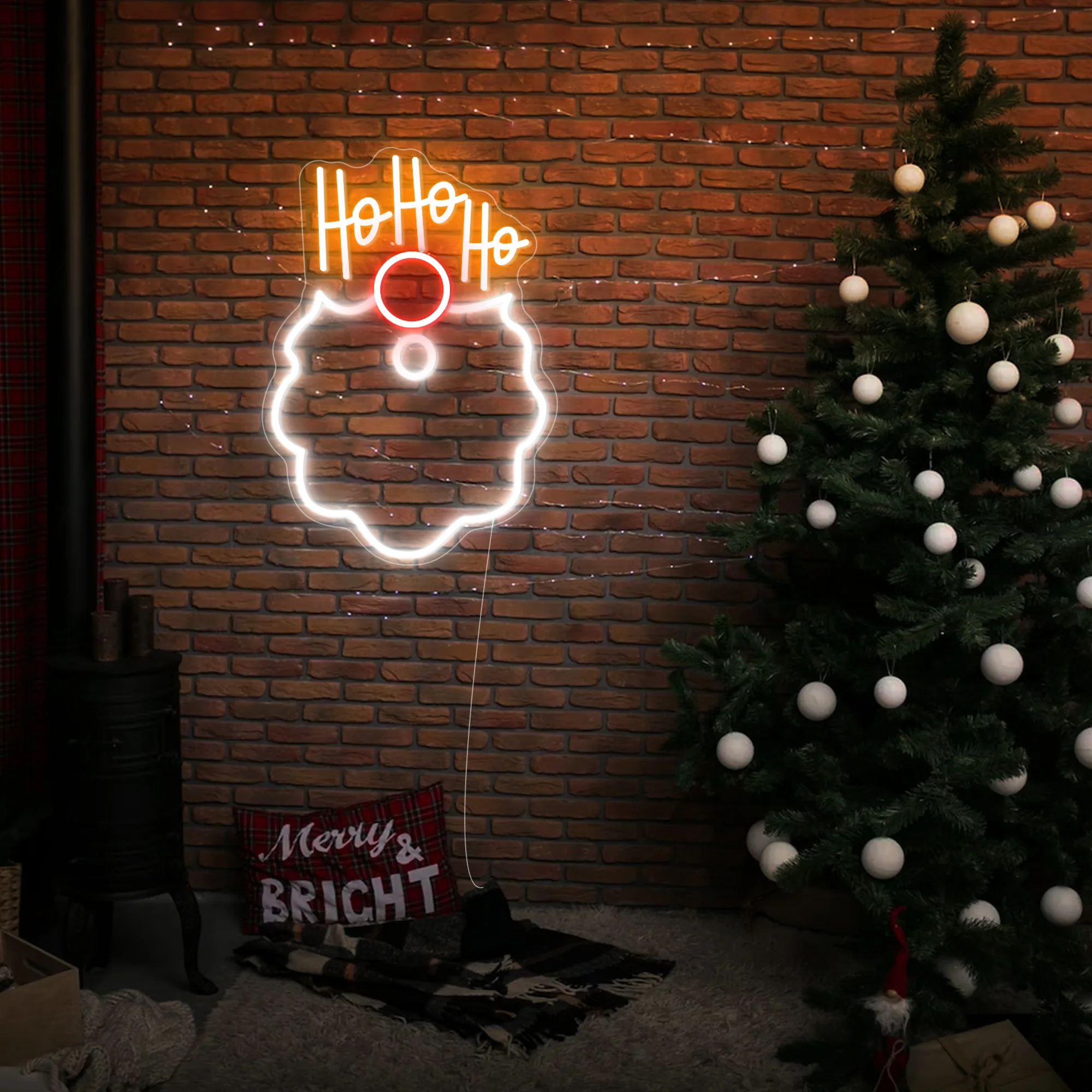 HO HO HO Christmas LED Neon Sign - Image 8