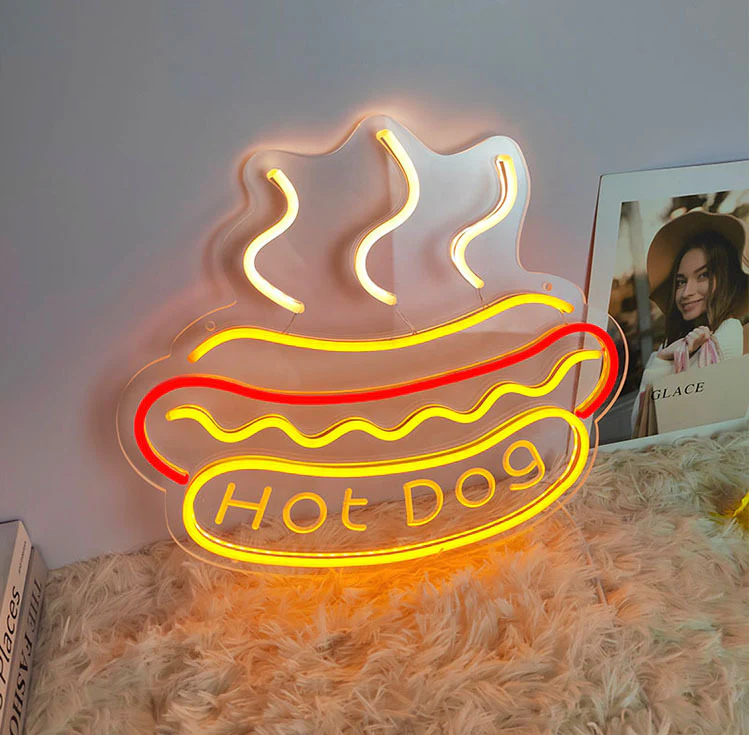 Hot Dog LED Neon Sign Light - Image 2
