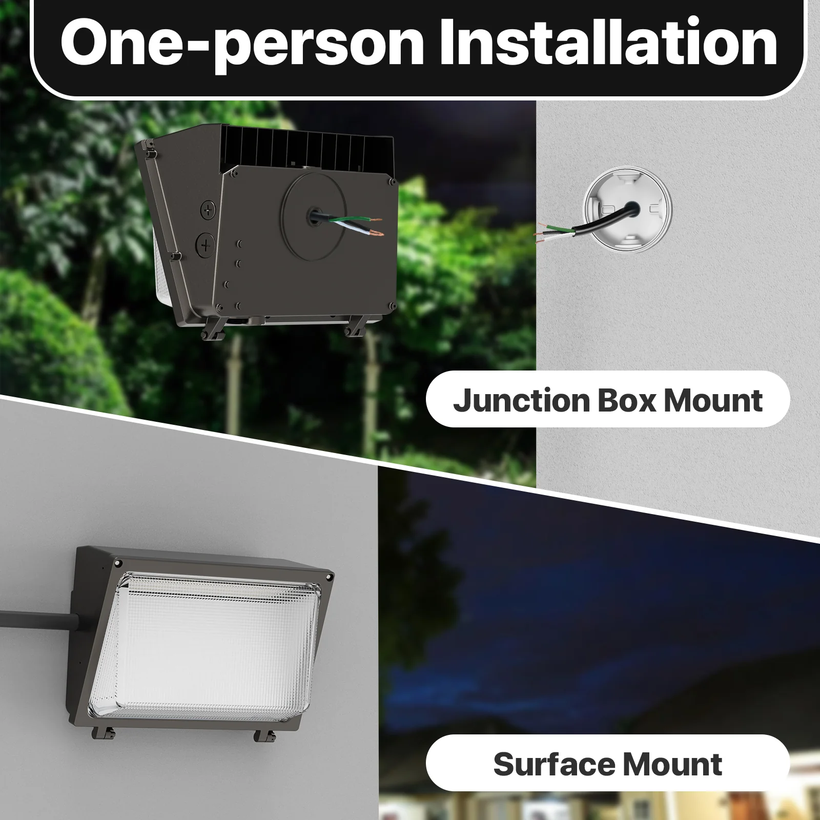 Hyperlite LED Wall Pack Light - HPSA01 Series, 18000lm, 5000K, AC 120-277V, Glass Lens - Image 5