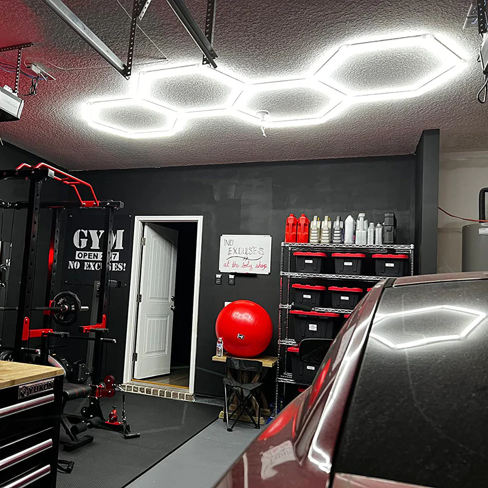 Hyperlite Hexagon Garage Lights Gen 2 - 1 Grid (3.0 x 2.6 ft) - Image 8