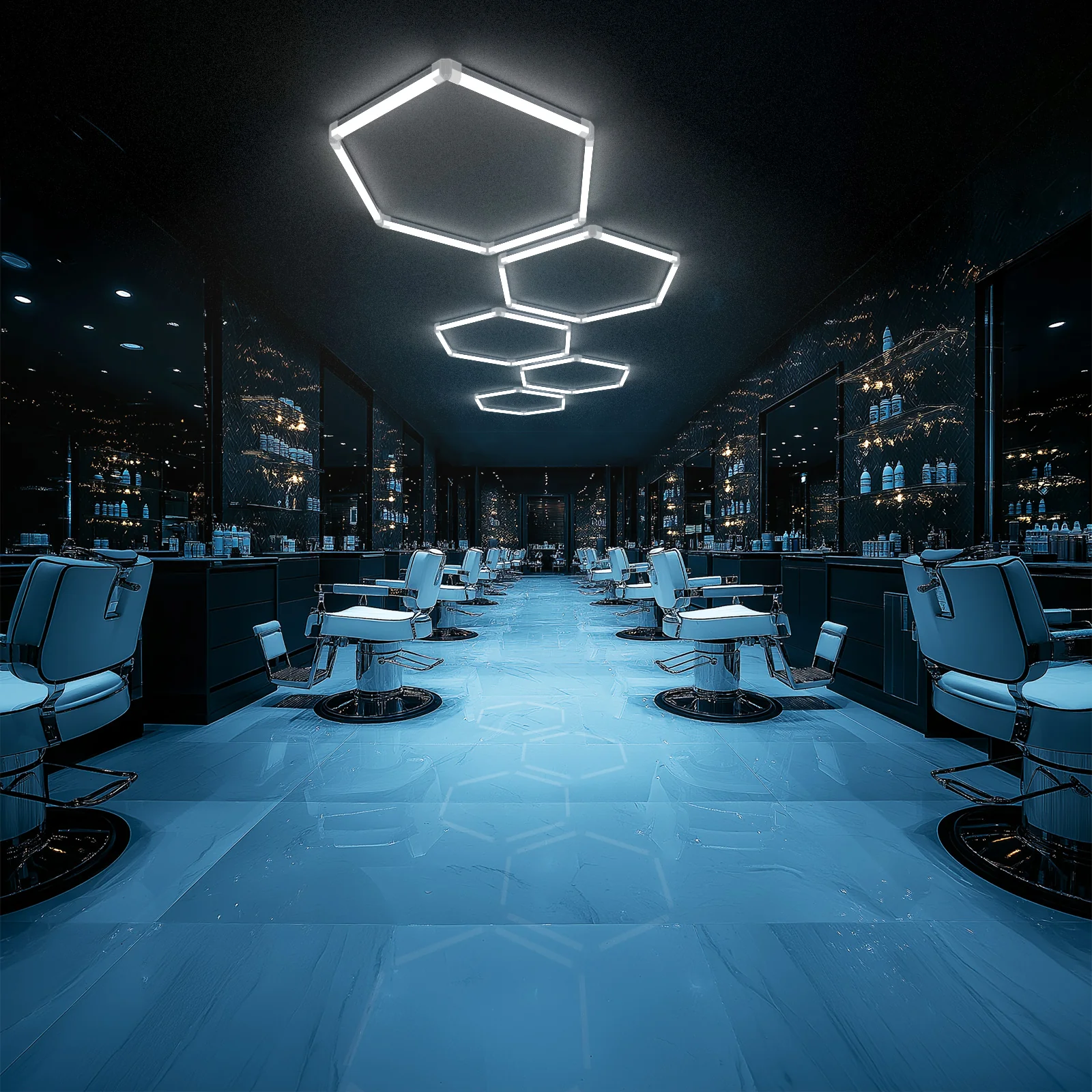 Hyperlite Hexagon Garage Lights Gen 2 - 5 Grid (12.4 x 4 ft) - Image 5