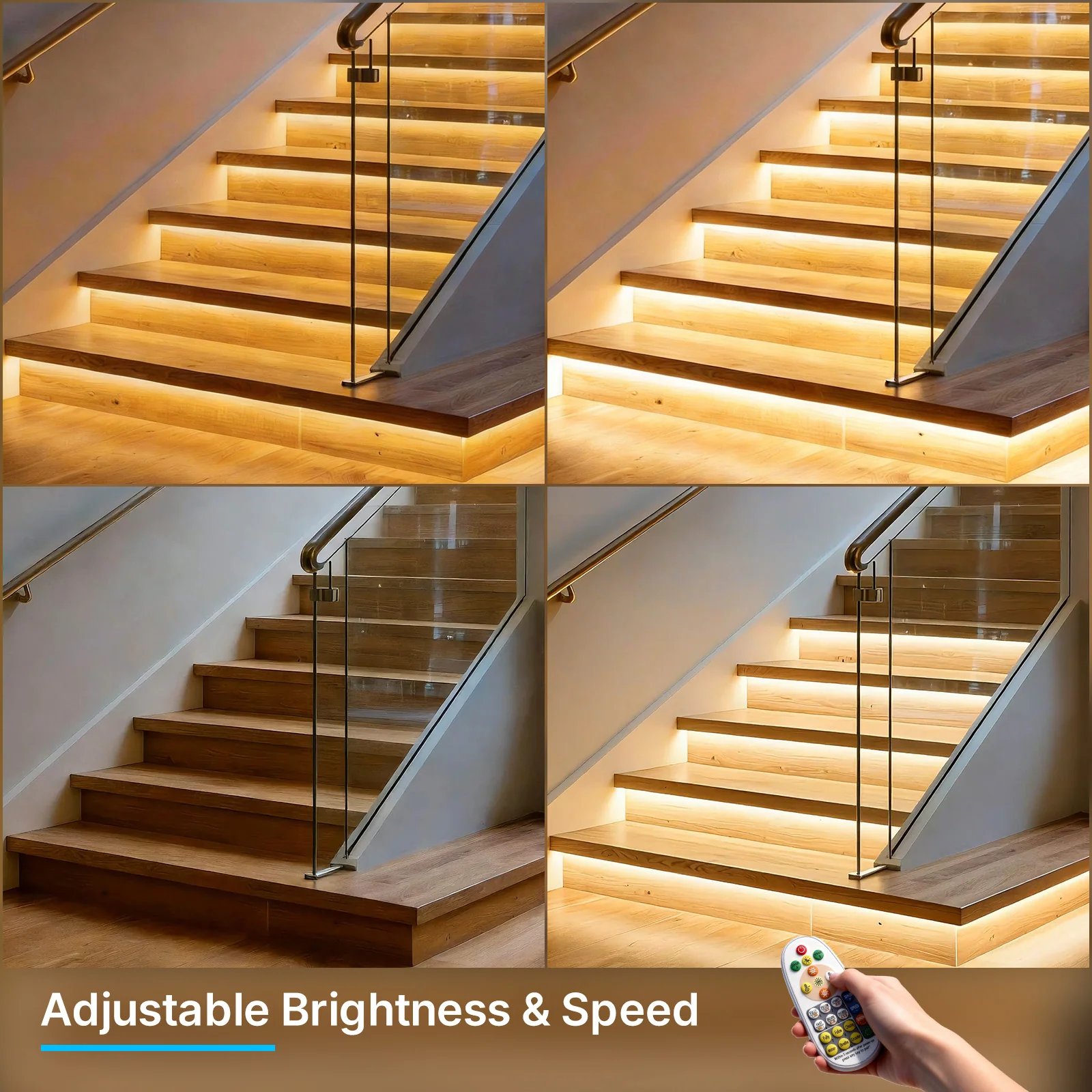 Hyperlite Intelligent Motion Sensor Stair Light Kit, 3000K, AC 100-240V - Image 4