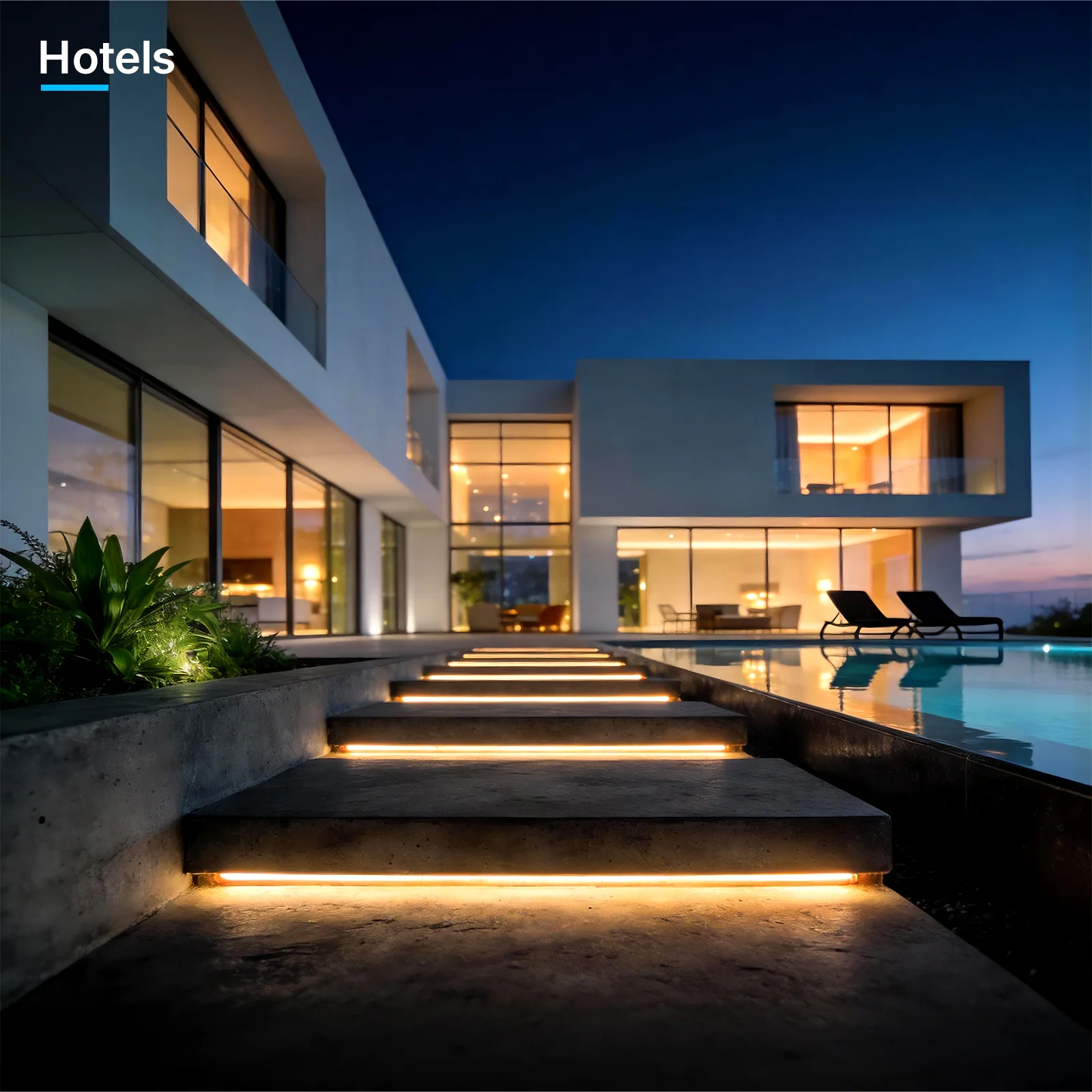 Hyperlite Intelligent Motion Sensor Stair Light Kit, 3000K, AC 100-240V - Image 9