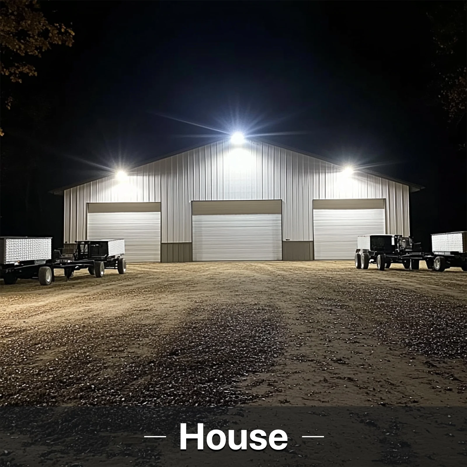 Hyperlite Led Flood Light with Photocell  - Mars Series 2 Pack (U Bracket) - 18000lumens, 5000K, AC 120V Only - Image 10