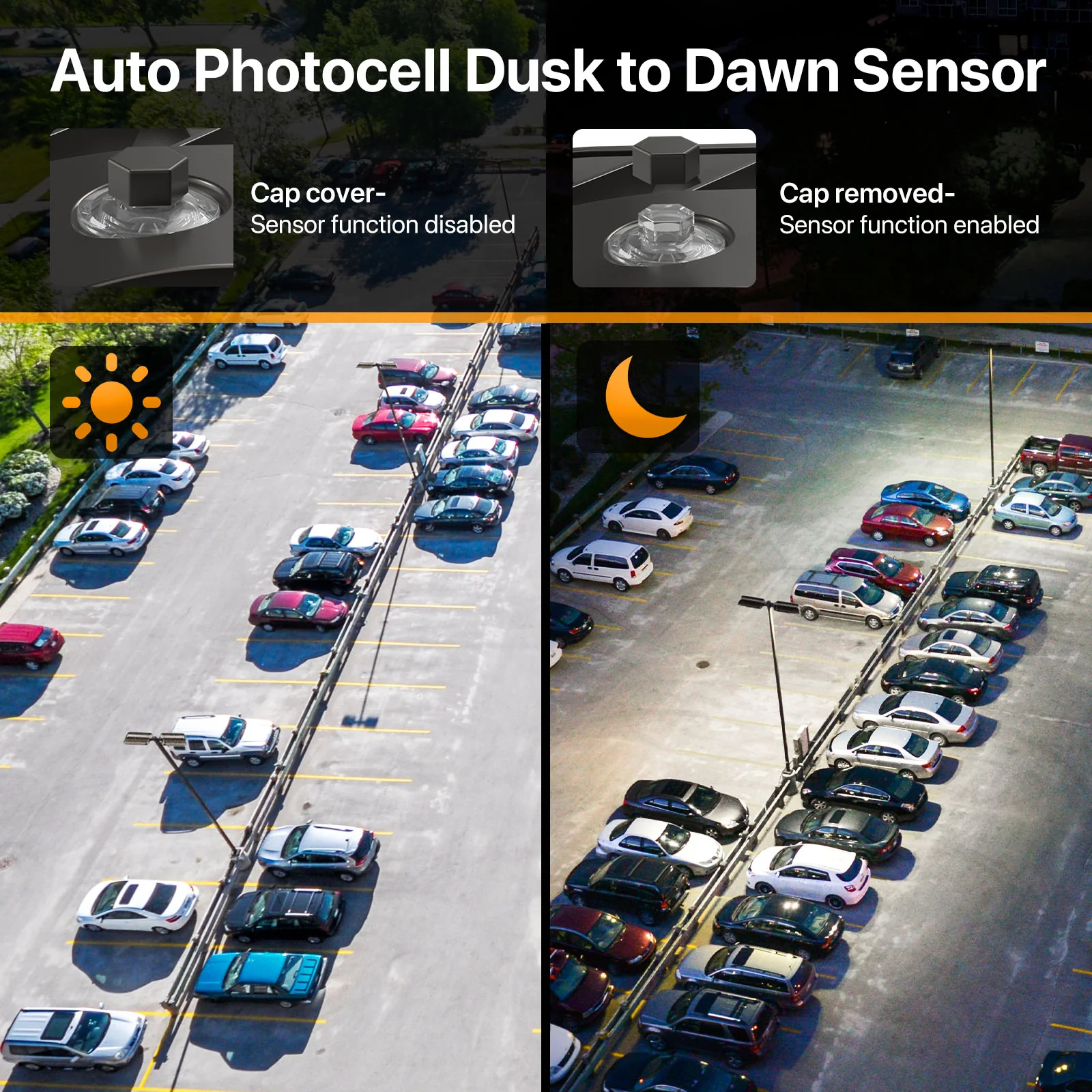 LED Parking Lot Light - Cobra Series, 45000lumens, 5000K, 100-277V, Dusk to Dawn - Image 4