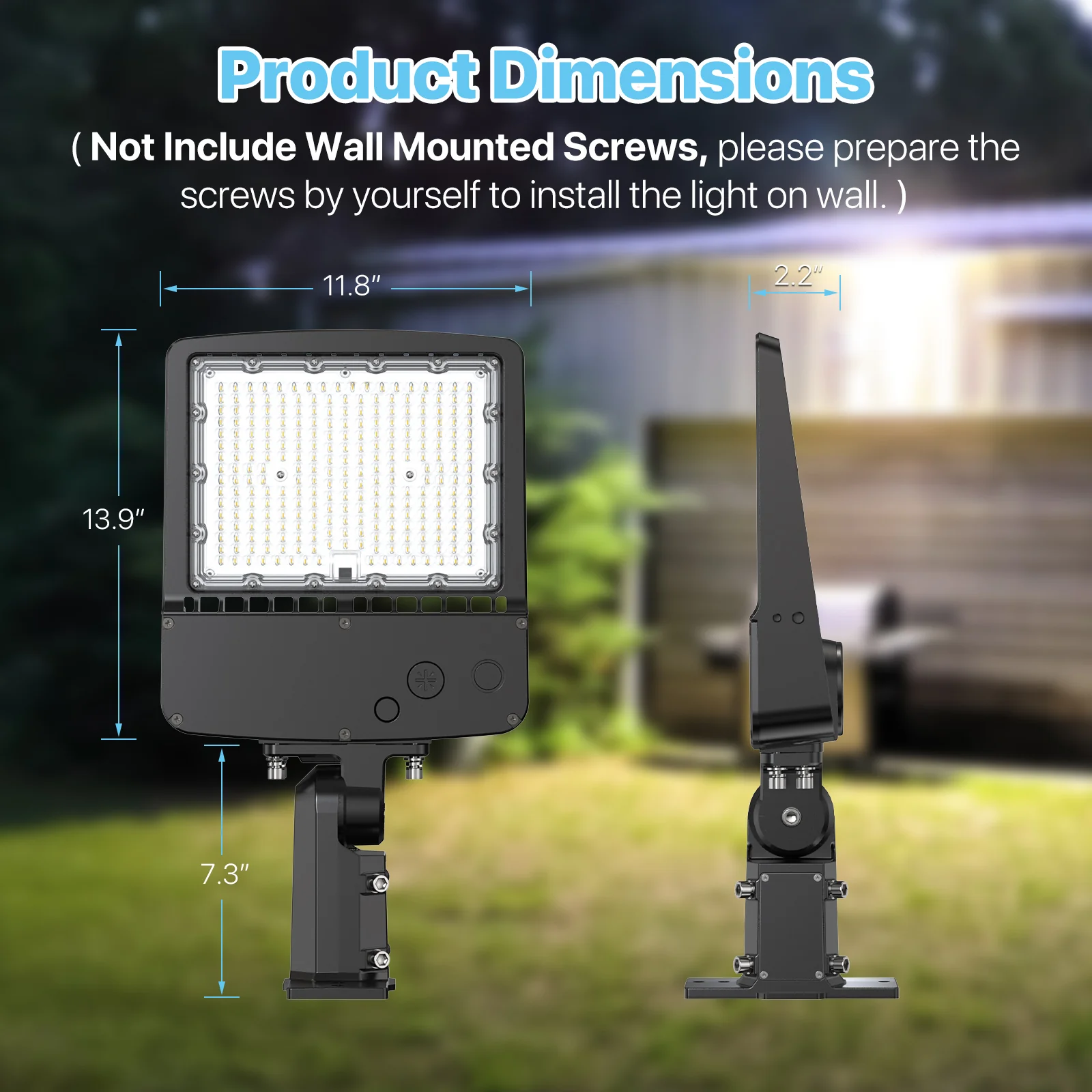 Hyperlite LED Parking Lot Light - Zeus Series, 22500lumens, 5000K, 120-277V, Motion Sensor - Image 7