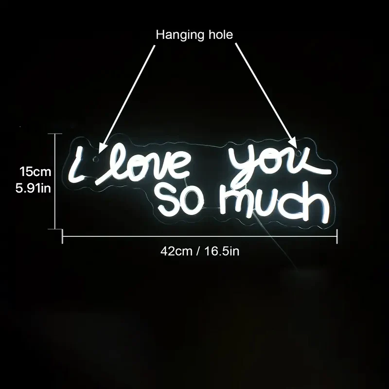 I love you so much Neon Sign Light - Image 5