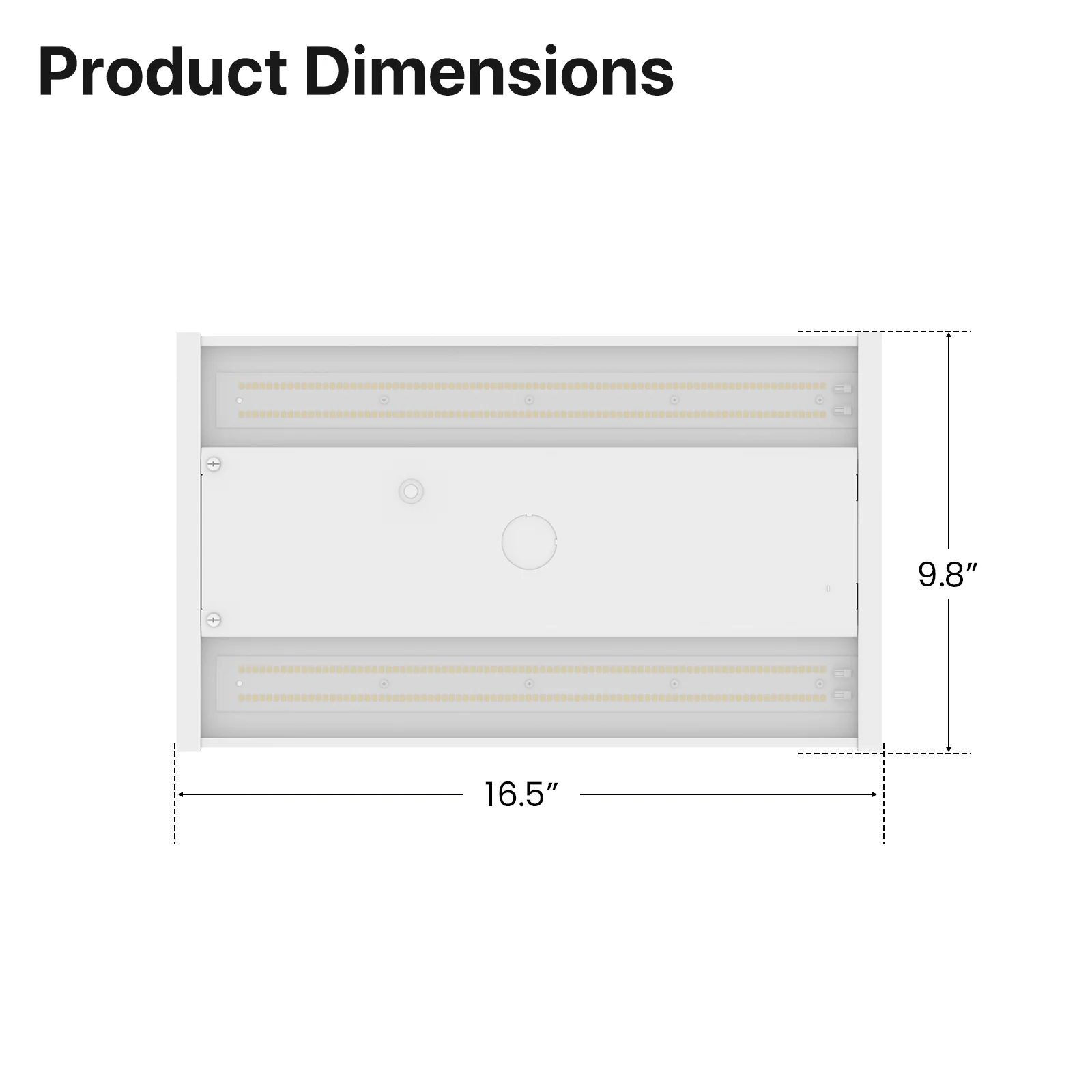 Linear High Bay LED Lights -HPLH01 Series, 18200lumens, Adjustable Wattage & CCT, 120-277V - Image 9