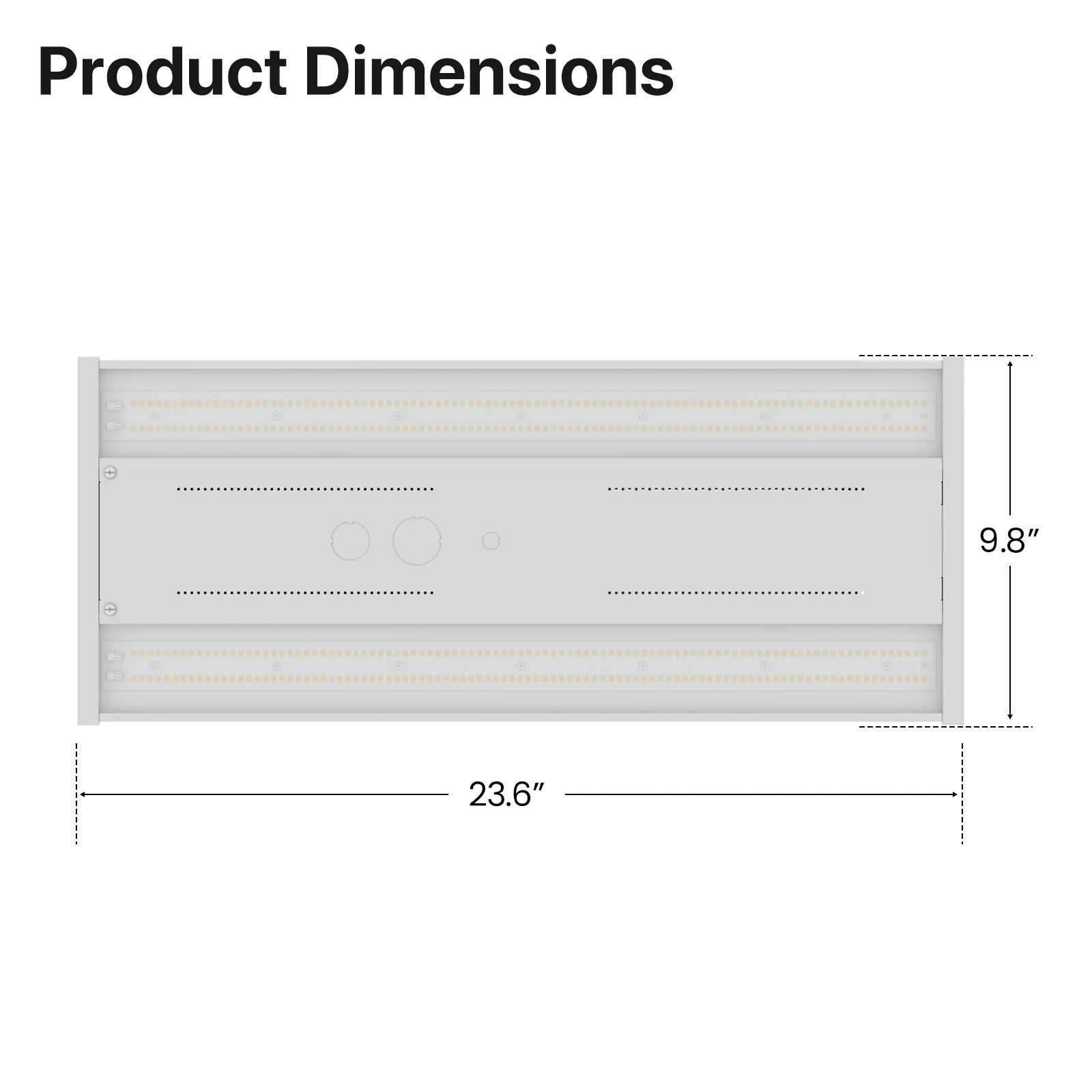 Linear High Bay LED Lights - HPLH01 Series, 24000lumens, Adjustable Wattage & CCT, 120-277V - Image 9