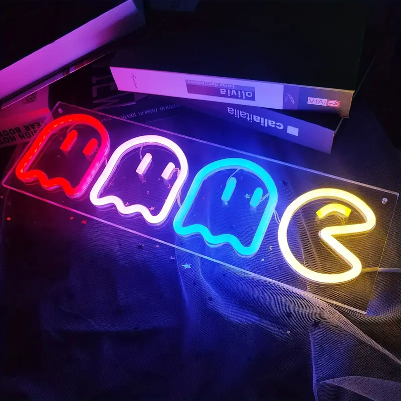 Pac-Man LED Neon Sign Light - Image 3