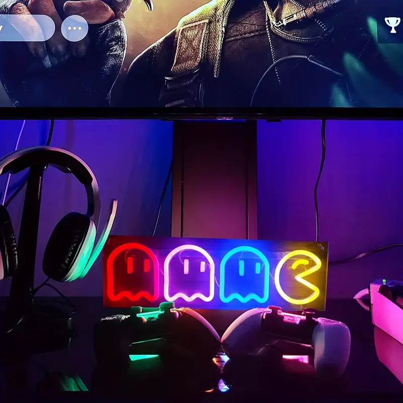 Pac-Man LED Neon Sign Light - Image 6