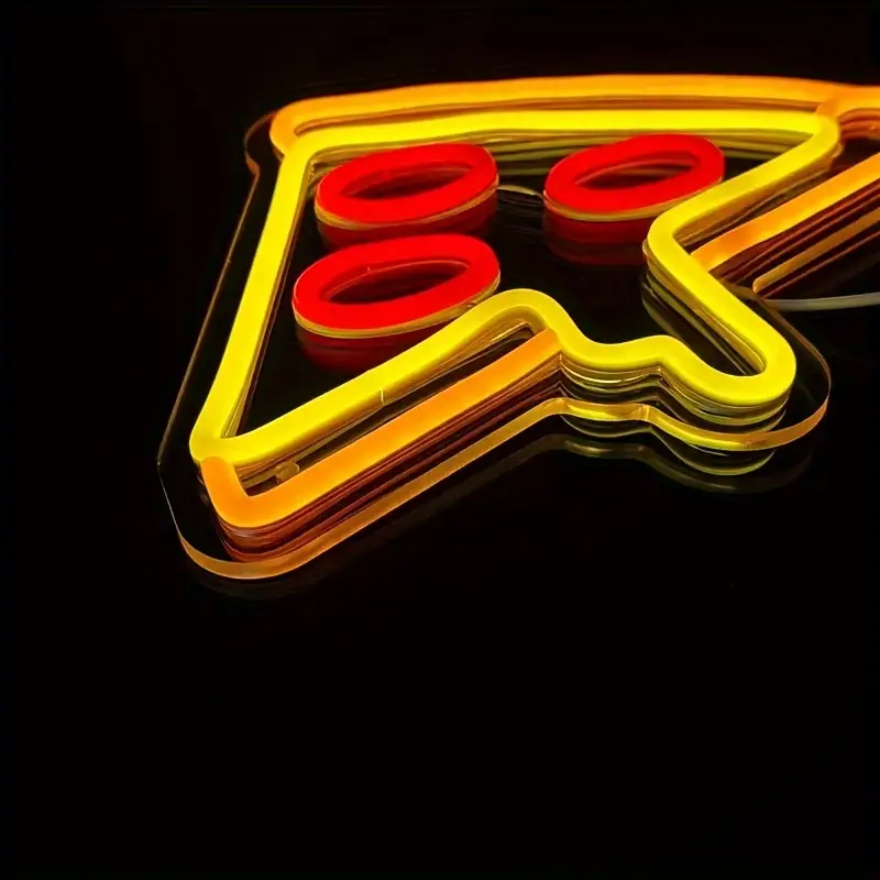 Pizza Slice LED Neon Sign Light - Image 2