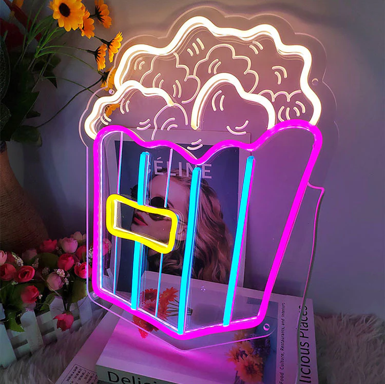 Popcorn LED Neon Sign Light - Image 4