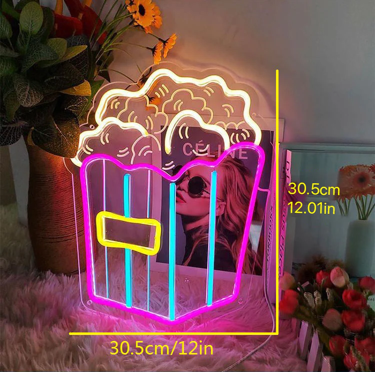 Popcorn LED Neon Sign Light - Image 5