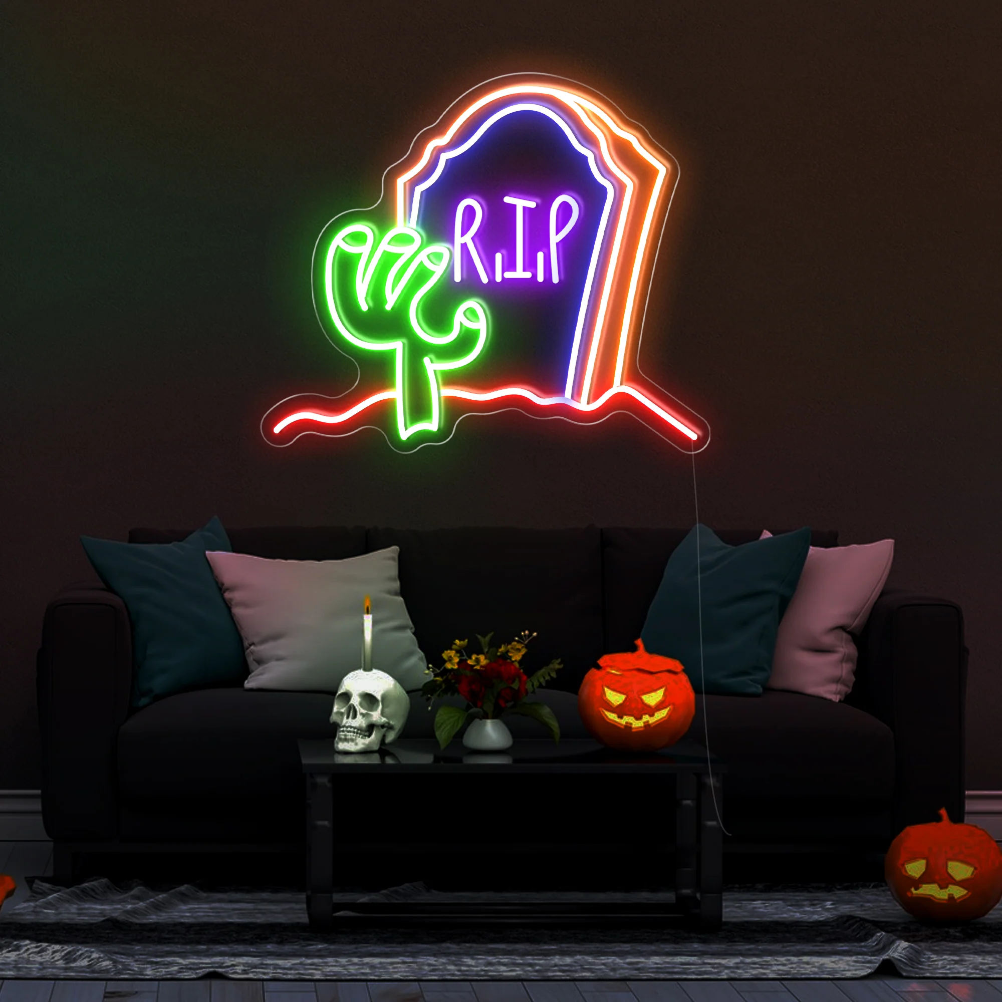R.I.P LED Neon Sign Light