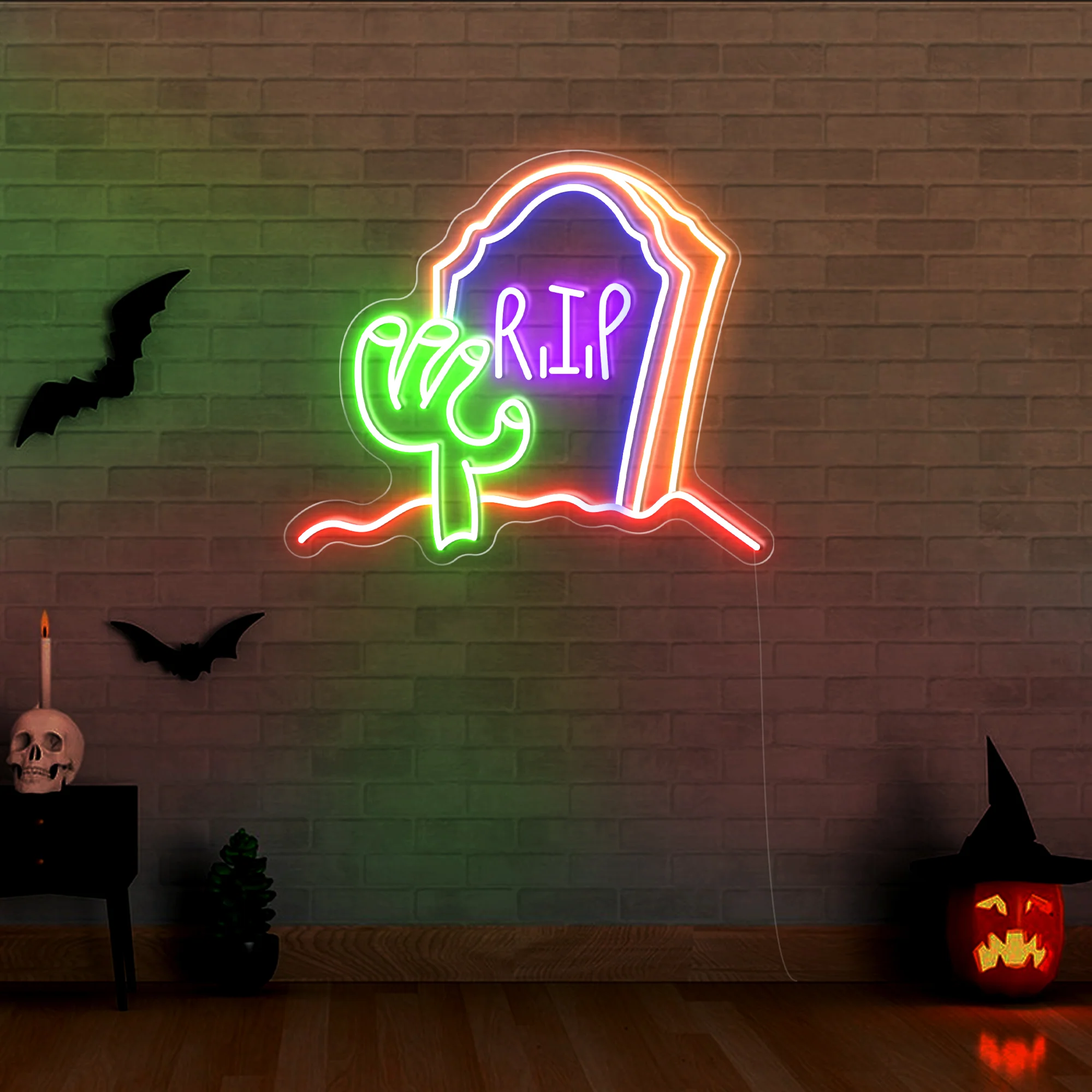 R.I.P LED Neon Sign Light - Image 3