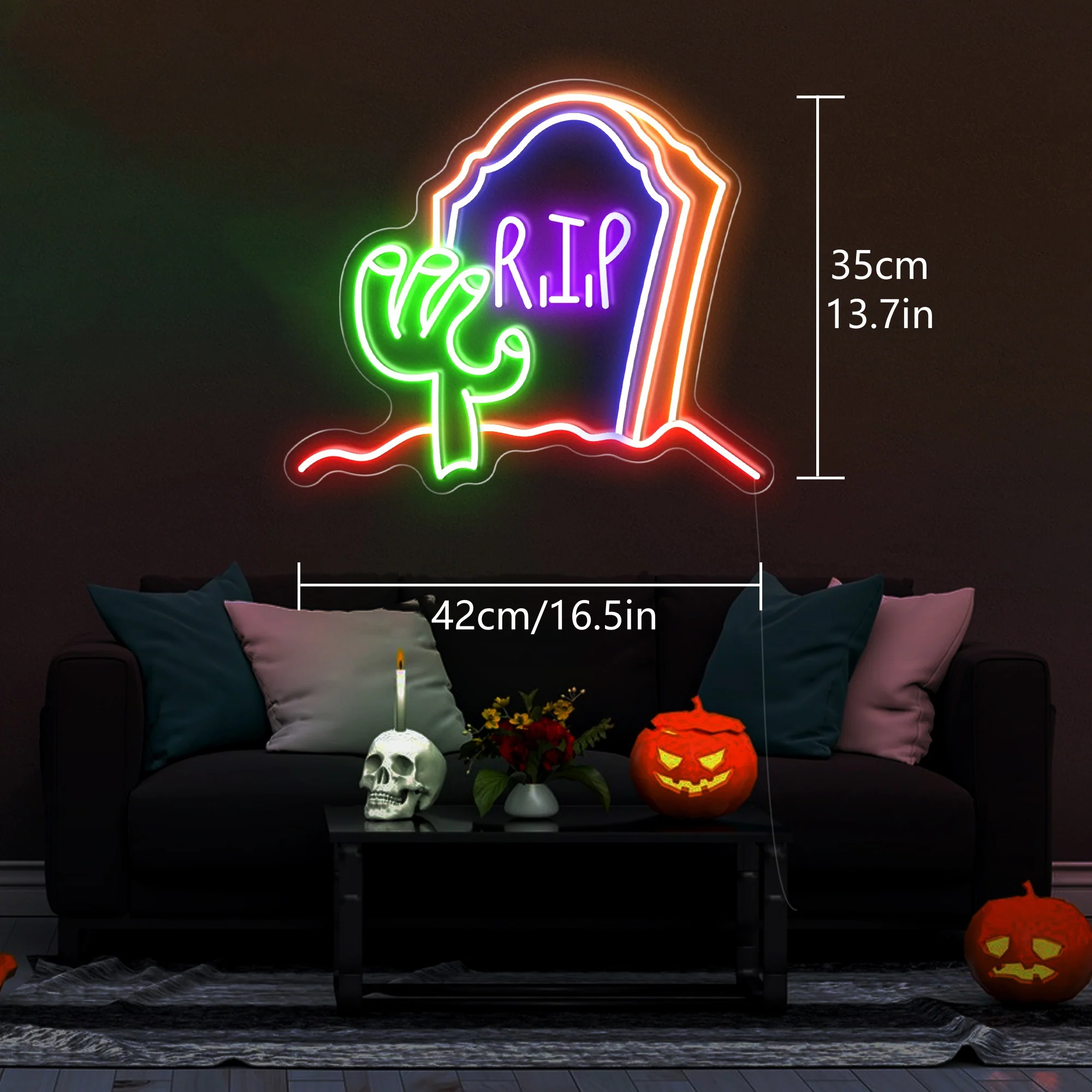 R.I.P LED Neon Sign Light - Image 4
