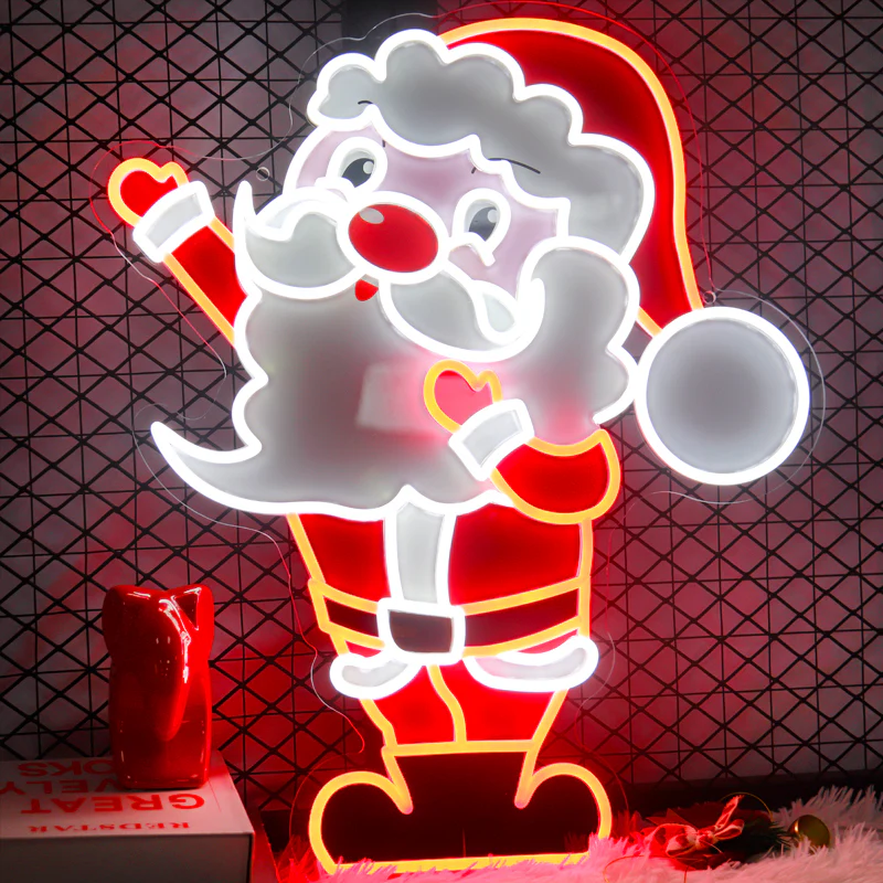 Santa Claus UV Printed LED Neon Sign - Image 3