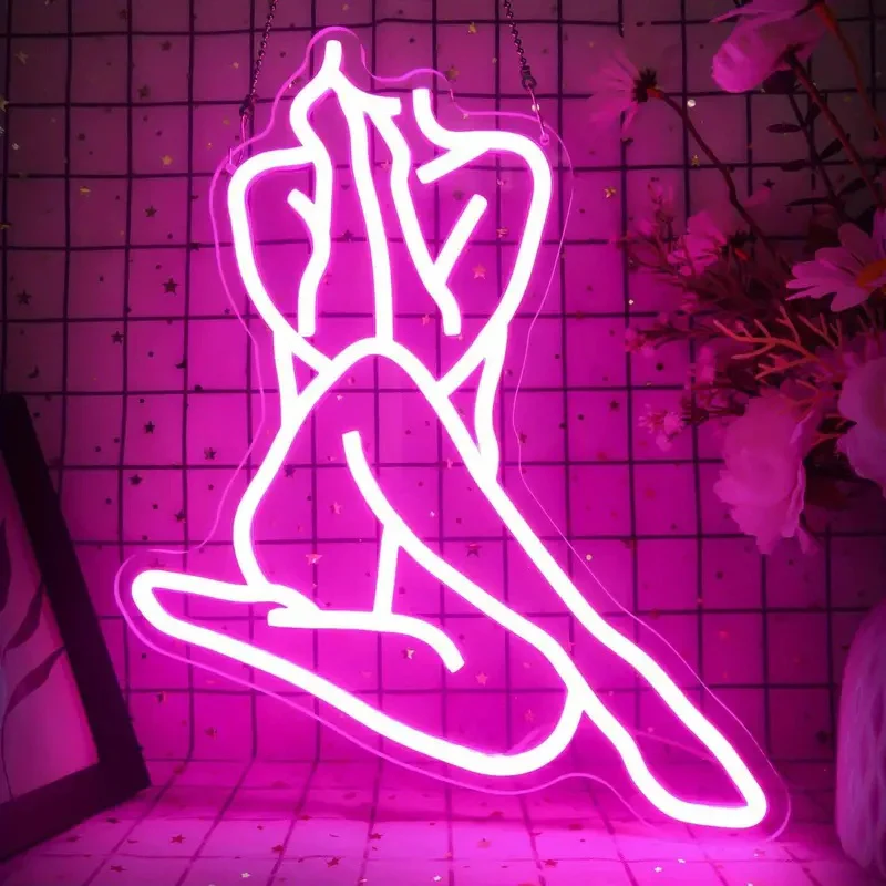 Sitting Sexy Lady Neon Sign Light - Image 4