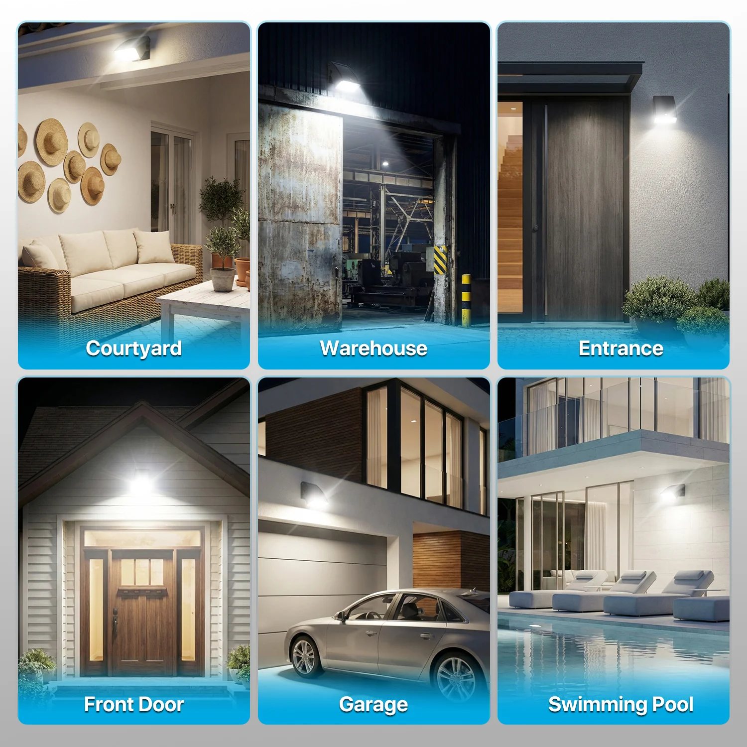 Wall Pack Light - Wall E series, 7800lumens, AC 120V Only, Optional Dusk to Dawn - Image 9