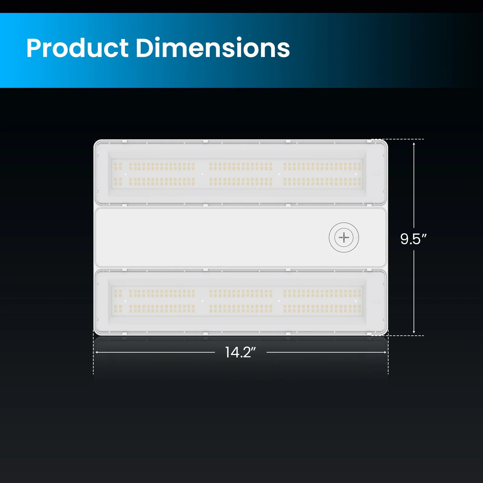 Linear High Bay LED Lights - HPLH02 Series, 18500lumens, Adjustable Wattage & CCT, 120-277V, Aluminum Housing - Image 7