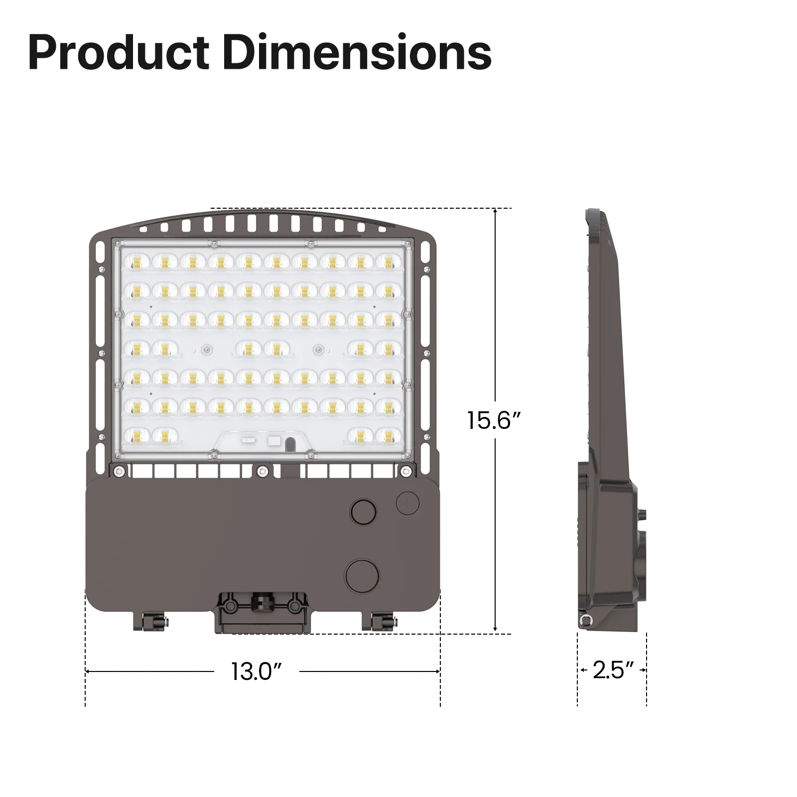 Parking Lot LED Lights - HPPK01 Series, 23000lumens, Adjustable Wattage & CCT, 120-277V or 347-480V - Image 24