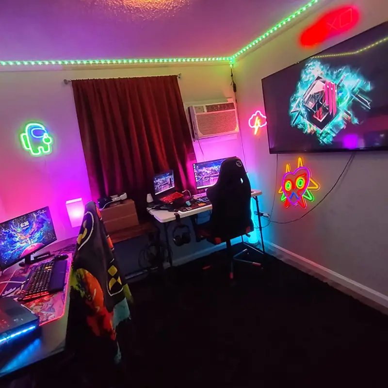 Zelda Mask LED Neon Sign Light - Image 5